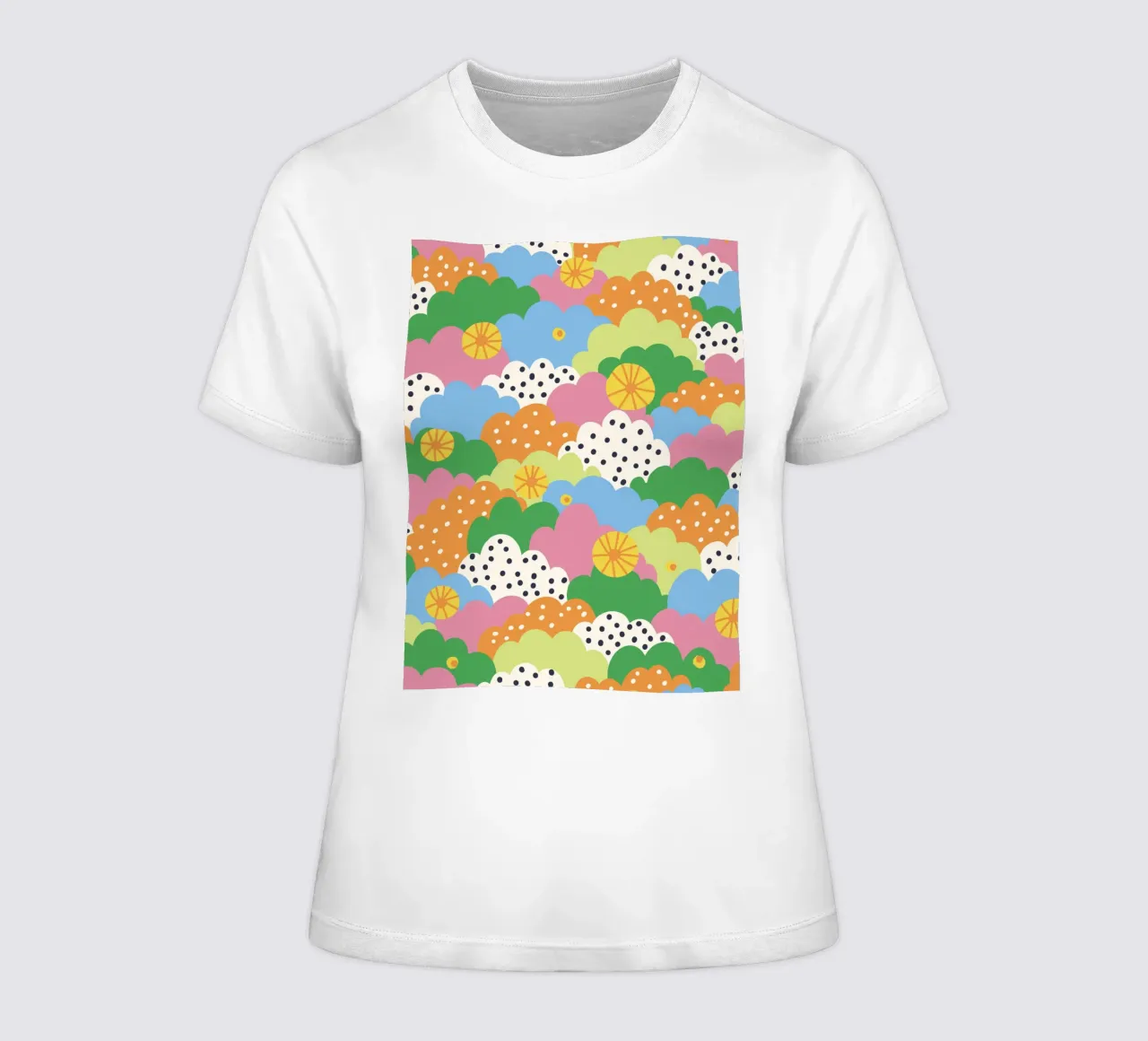 Cloudy pattern t-shirt da donna da GigiRosado