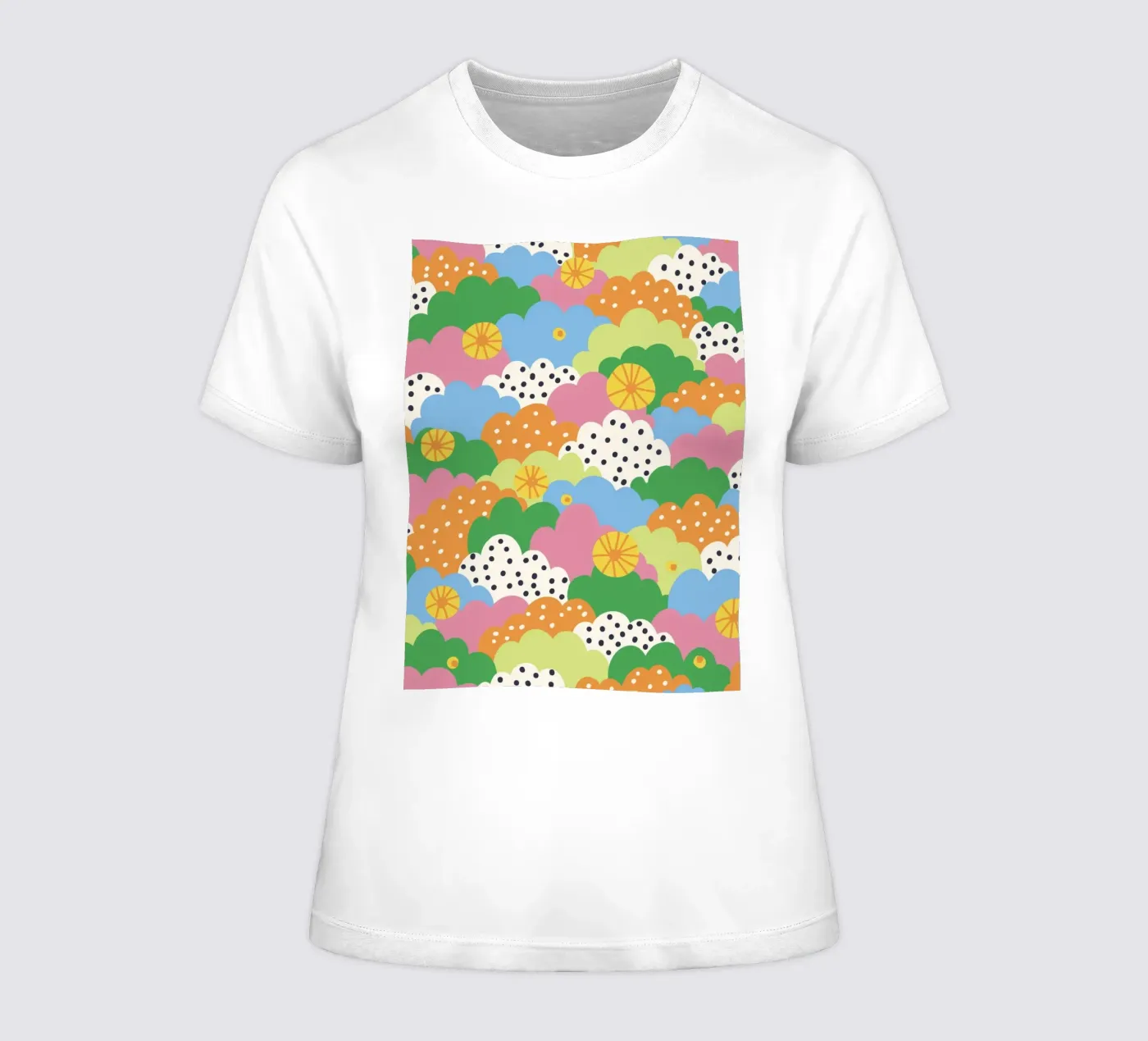 Cloudy pattern t-shirt da donna da GigiRosado
