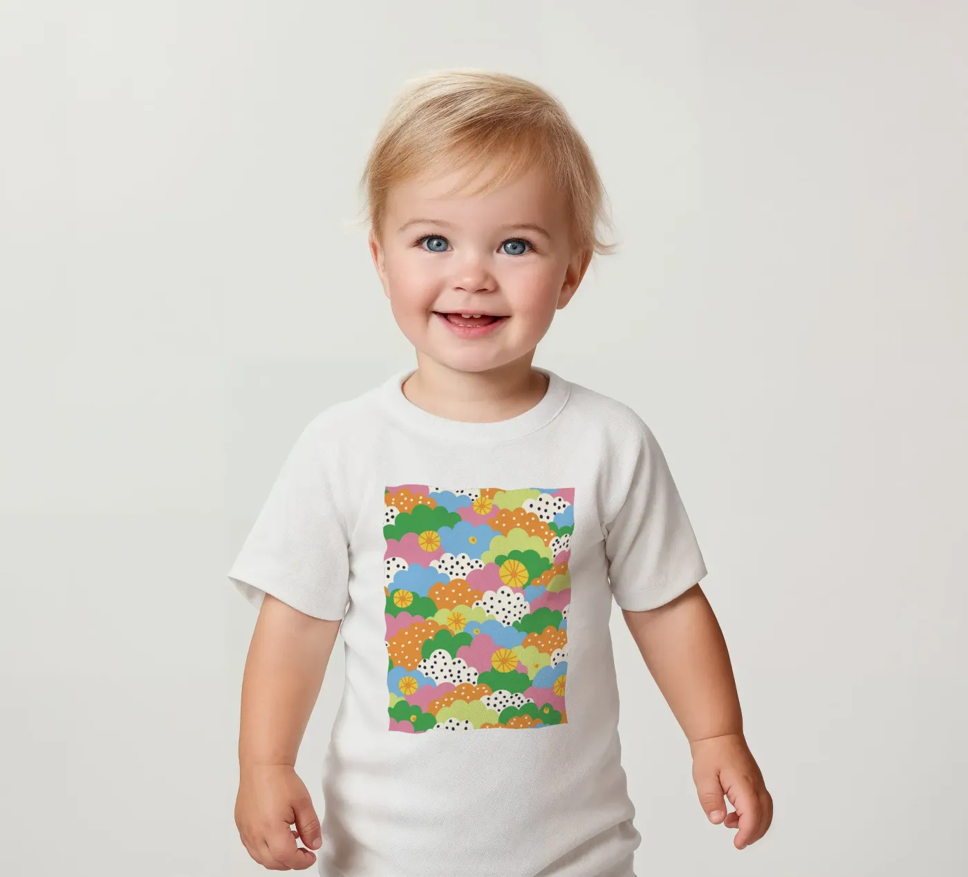 Cloudy pattern maglietta neonato da GigiRosado