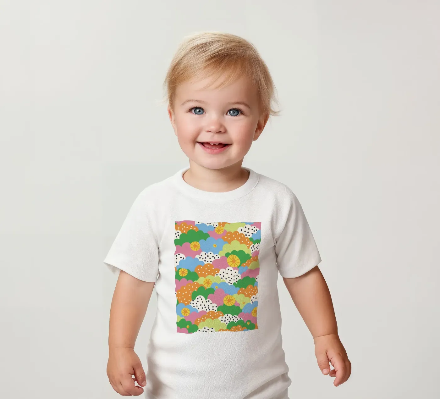 Cloudy pattern maglietta neonato da GigiRosado