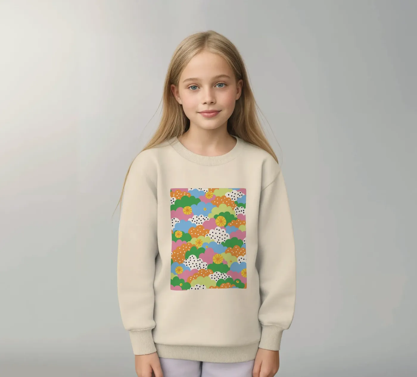 Cloudy pattern kinder sweatshirt van GigiRosado