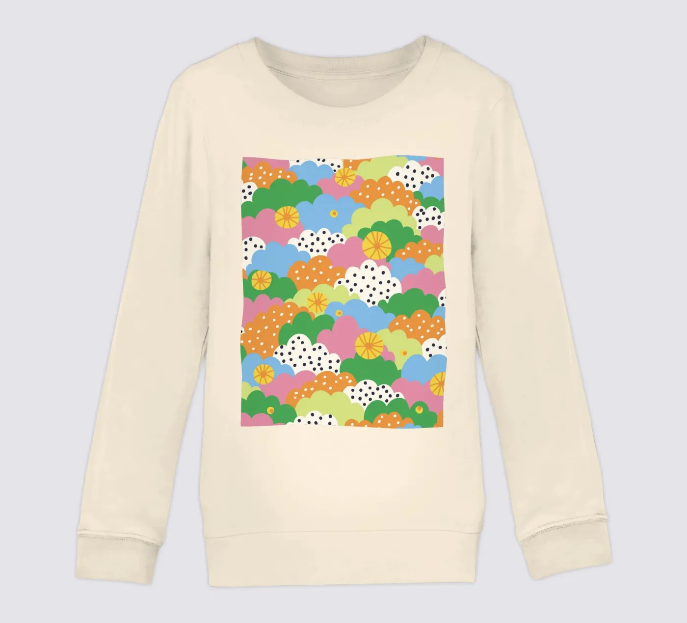 Cloudy pattern felpa bambino da GigiRosado