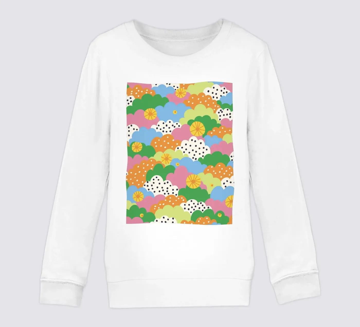 Cloudy pattern felpa bambino da GigiRosado