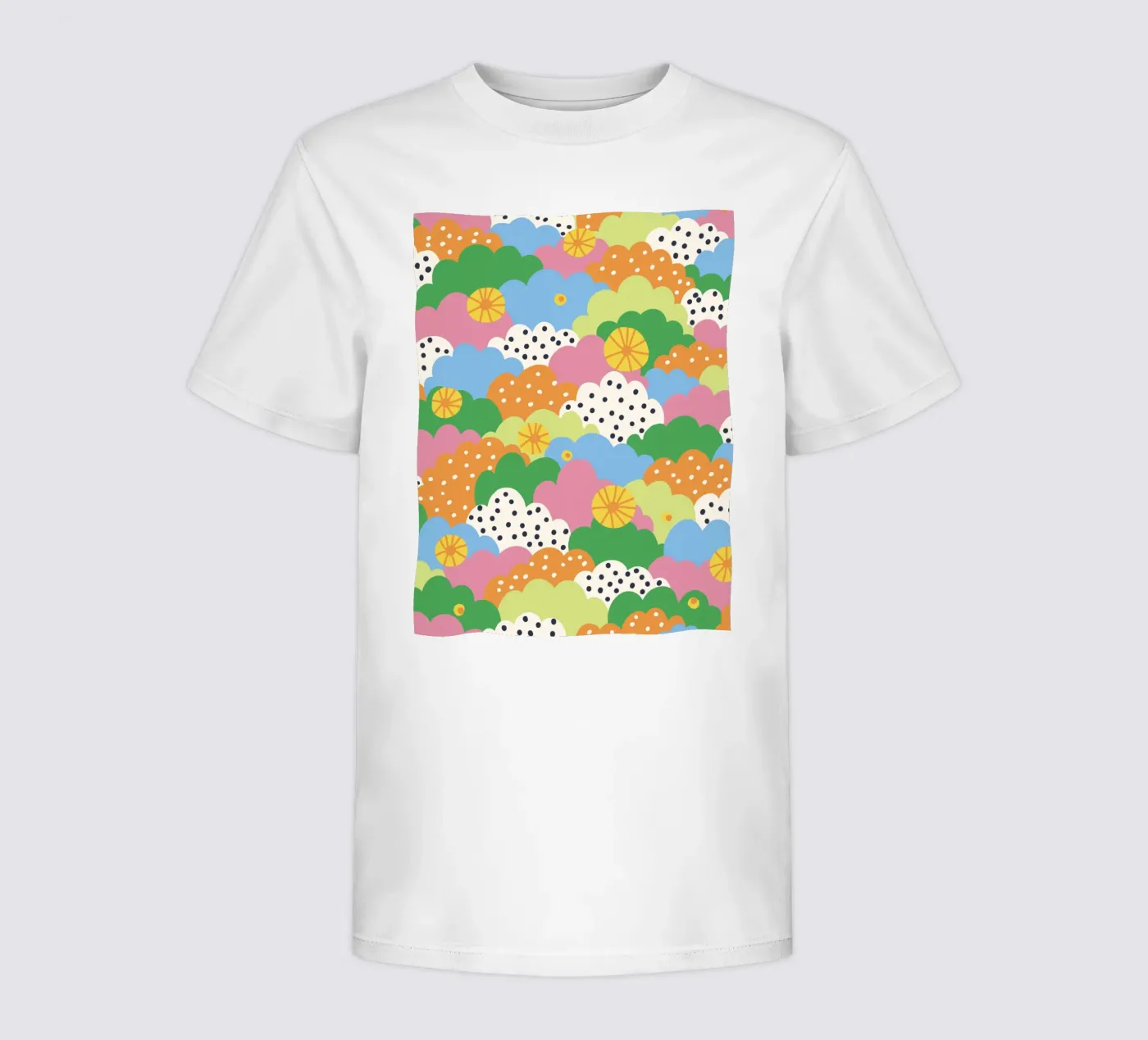 Cloudy pattern Kinder T-Shirt von GigiRosado