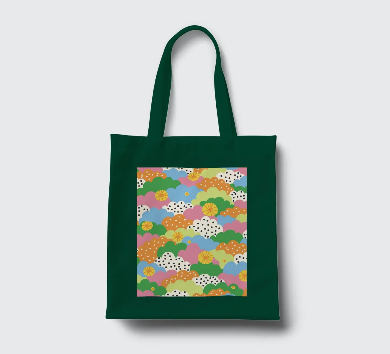 Cloudy pattern tote bag by GigiRosado