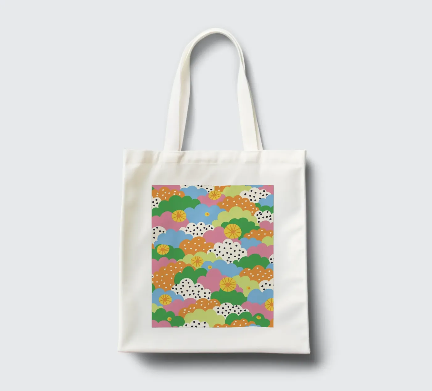Cloudy pattern tote bag by GigiRosado