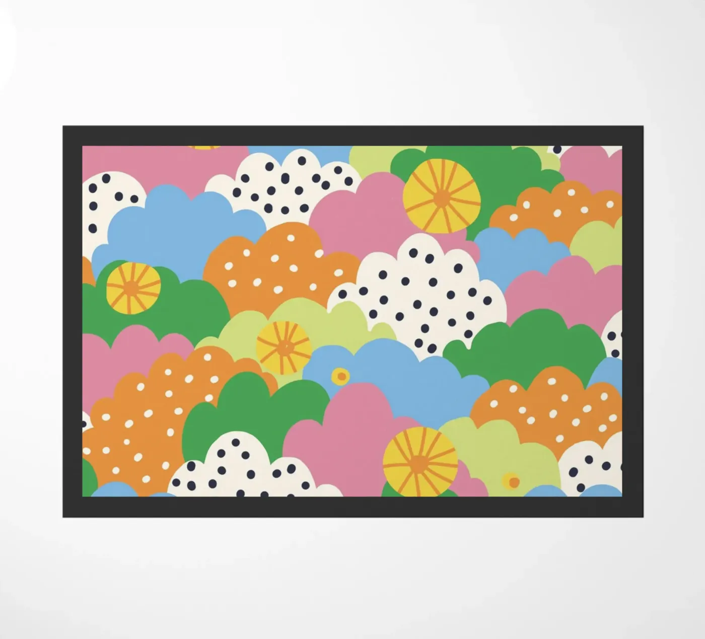 Cloudy pattern doormat by GigiRosado