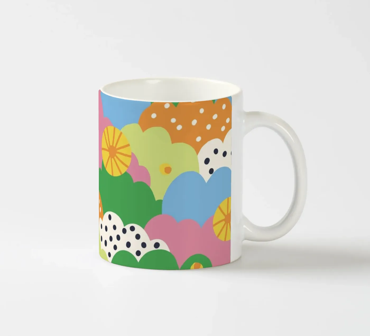 Cloudy pattern ceramic mug by GigiRosado