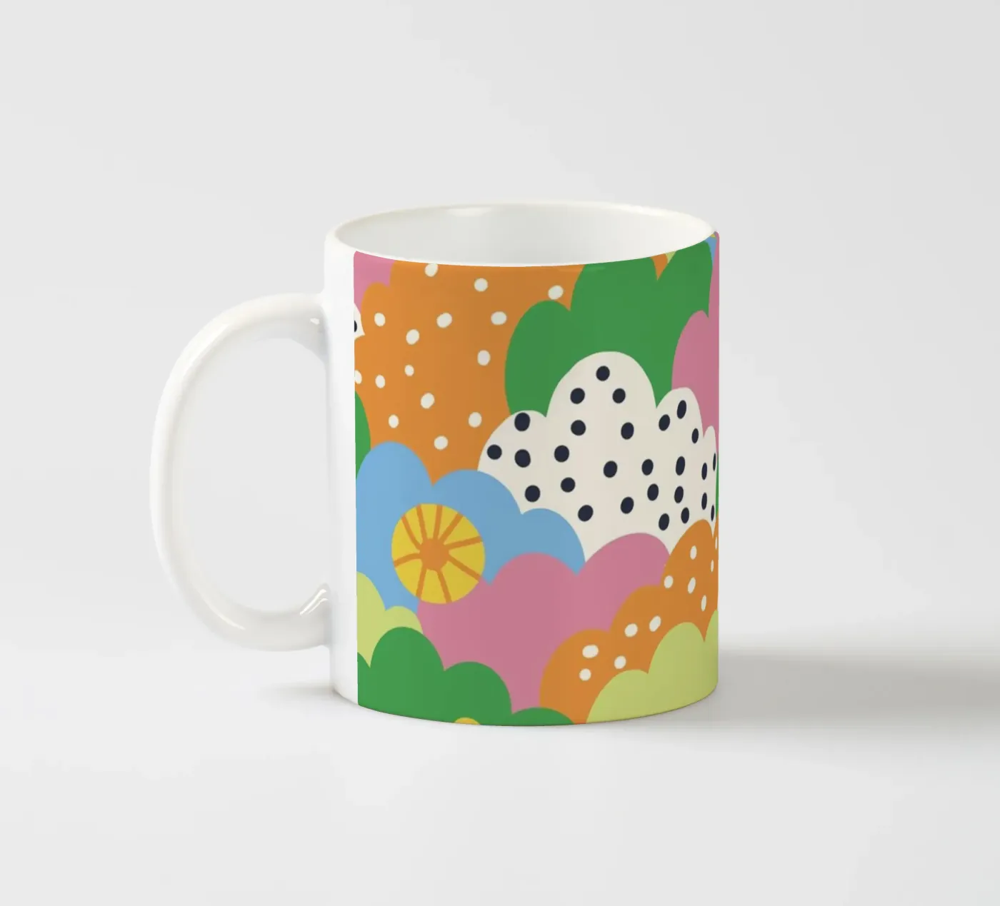 Cloudy pattern ceramic mug by GigiRosado