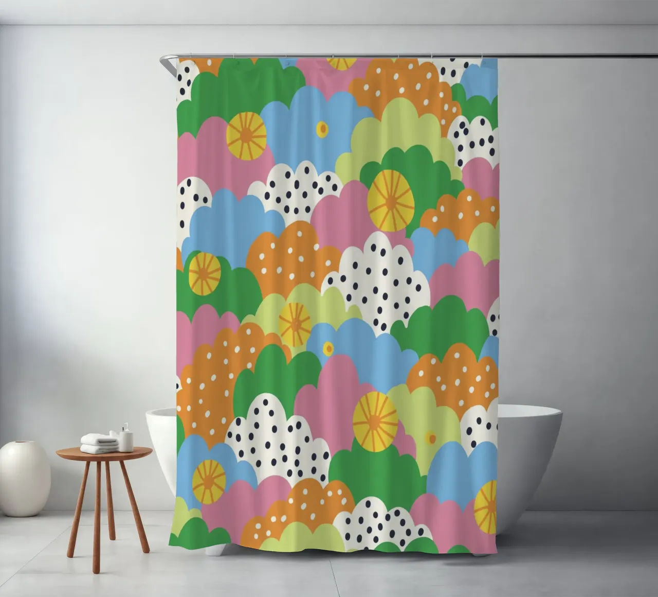 Cloudy pattern Duschvorhang von GigiRosado