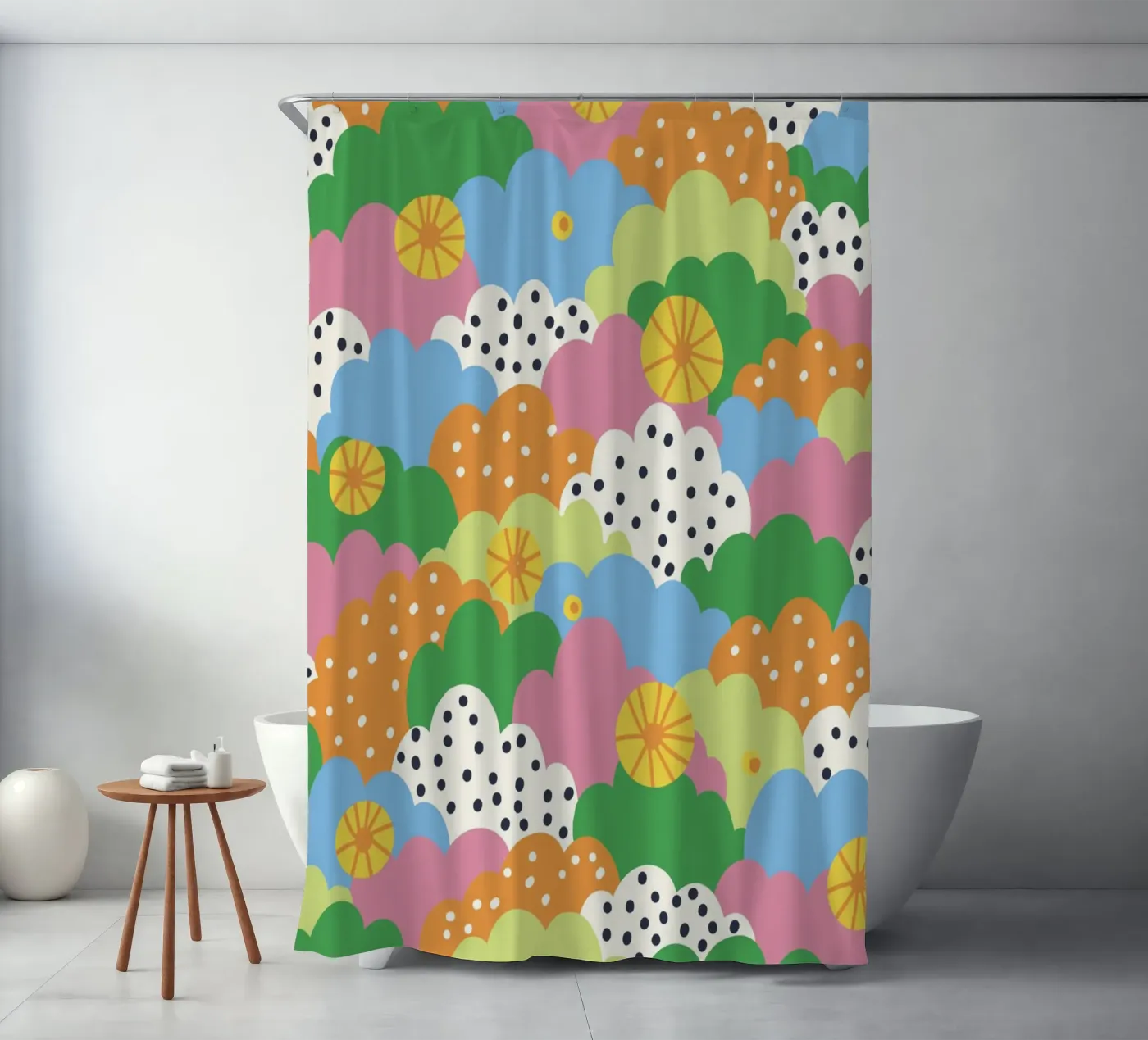 Cloudy pattern Duschvorhang von GigiRosado