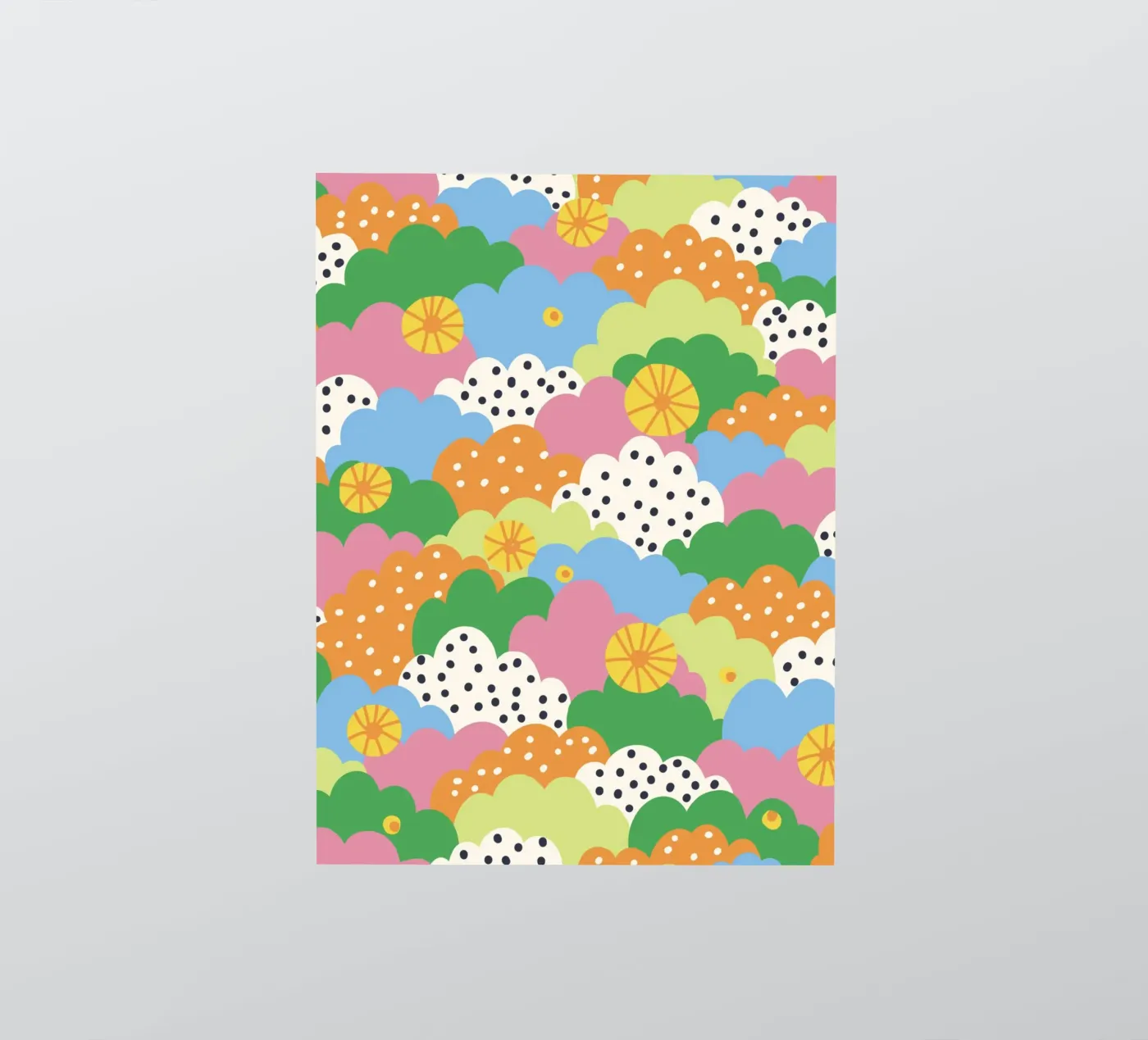 Cloudy pattern Sticker von GigiRosado