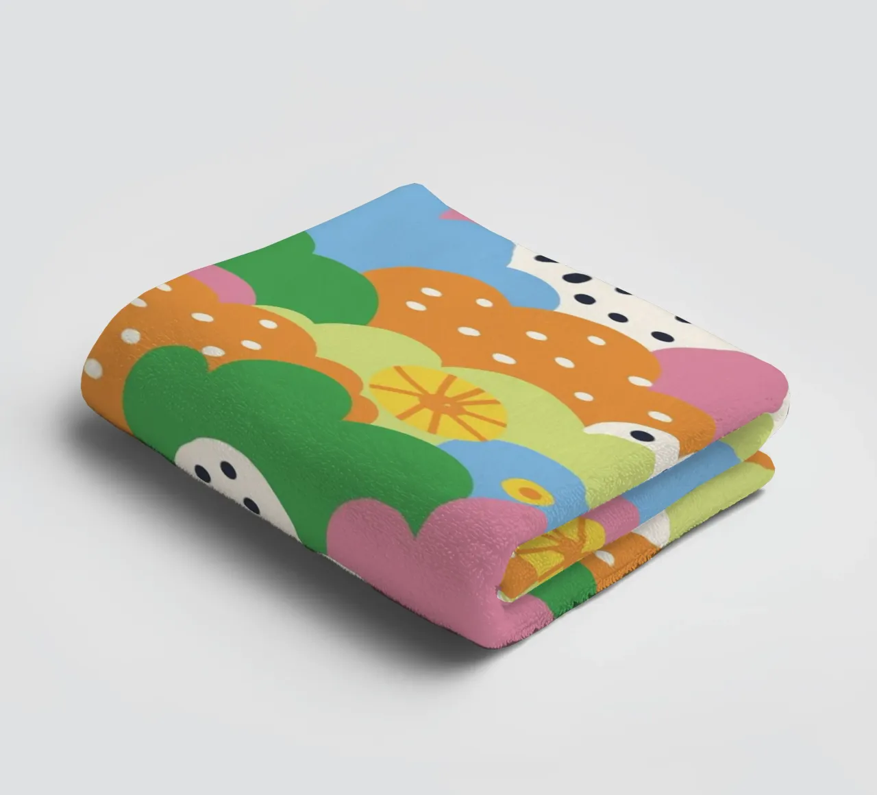 Cloudy pattern towel by GigiRosado