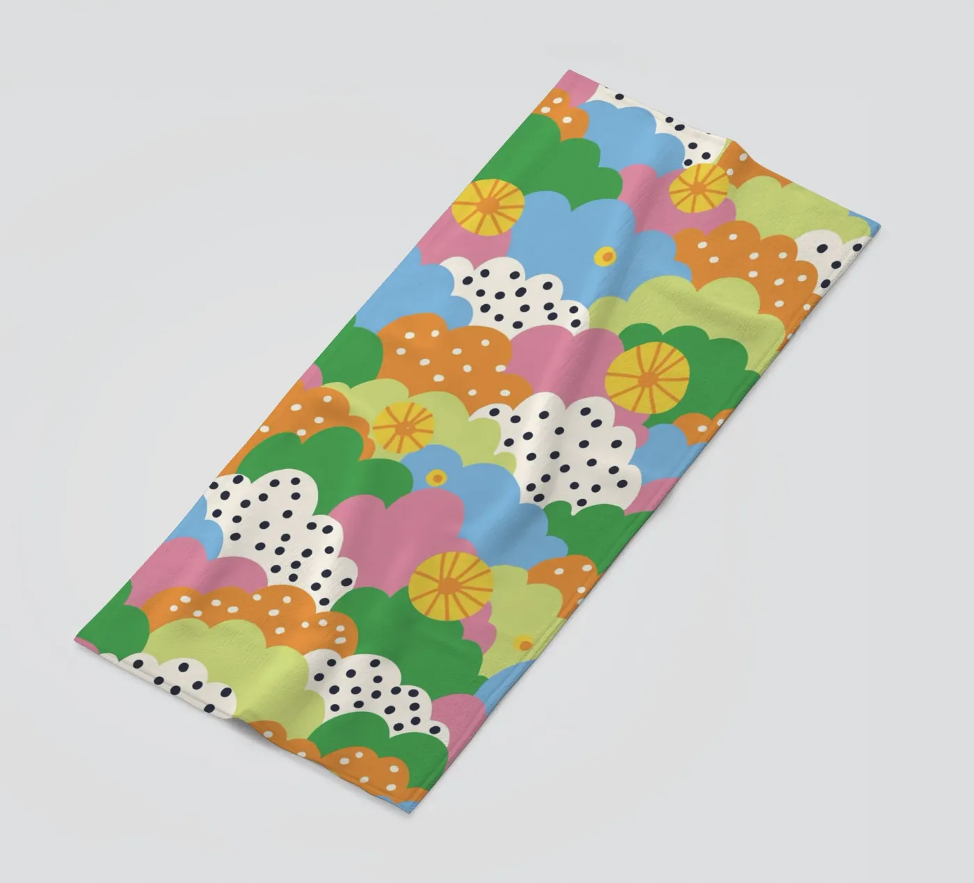 Cloudy pattern strandhanddoek van GigiRosado