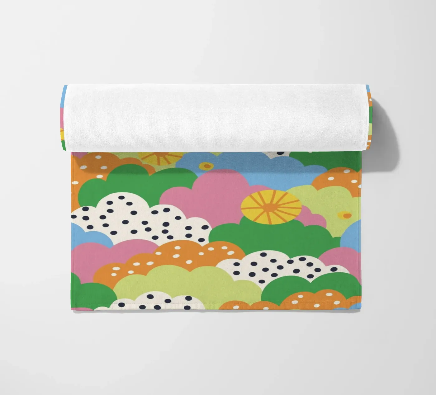 Cloudy pattern strandhanddoek van GigiRosado