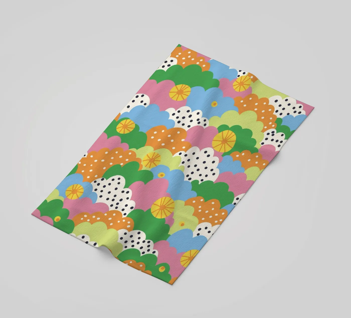 Cloudy pattern strandhanddoek van GigiRosado