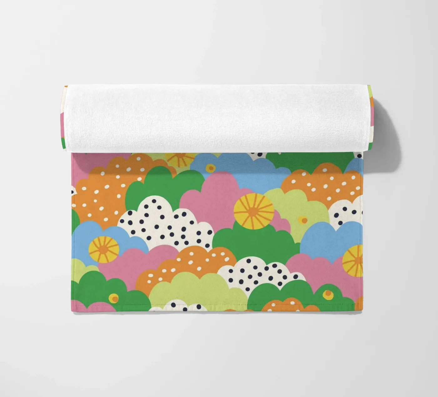 Cloudy pattern strandhanddoek van GigiRosado