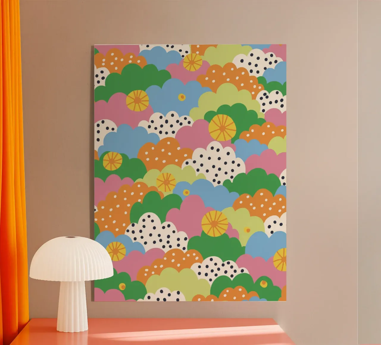 Cloudy pattern acrylic glass by GigiRosado