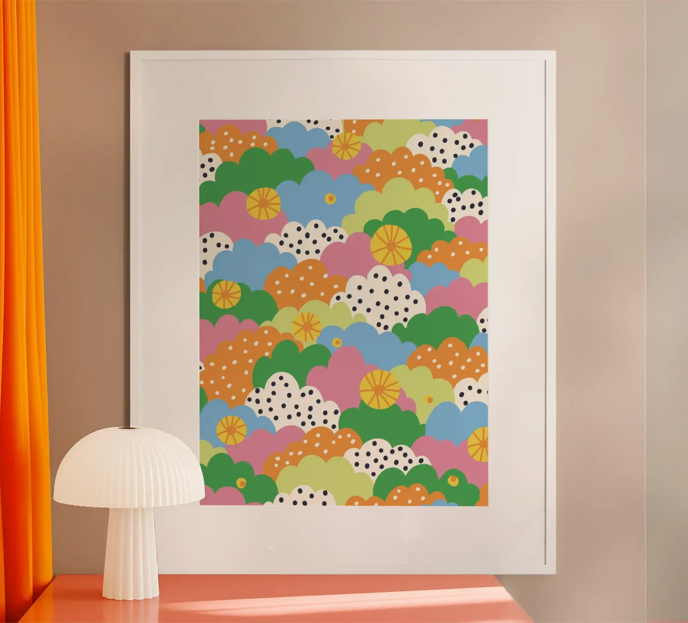 Cloudy pattern poster by GigiRosado
