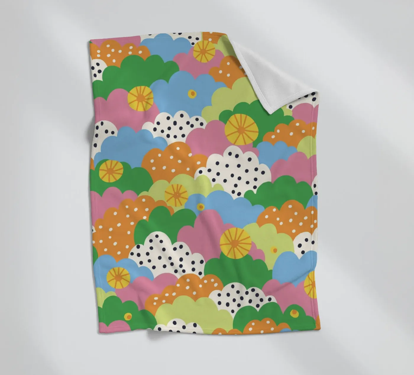 Cloudy pattern plaid polaire de GigiRosado