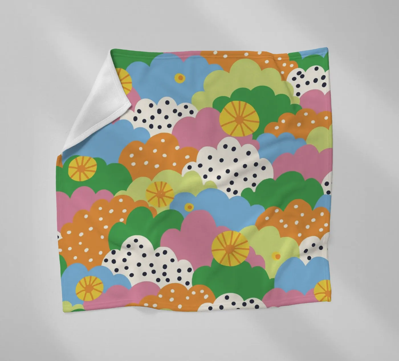 Cloudy pattern plaid polaire de GigiRosado