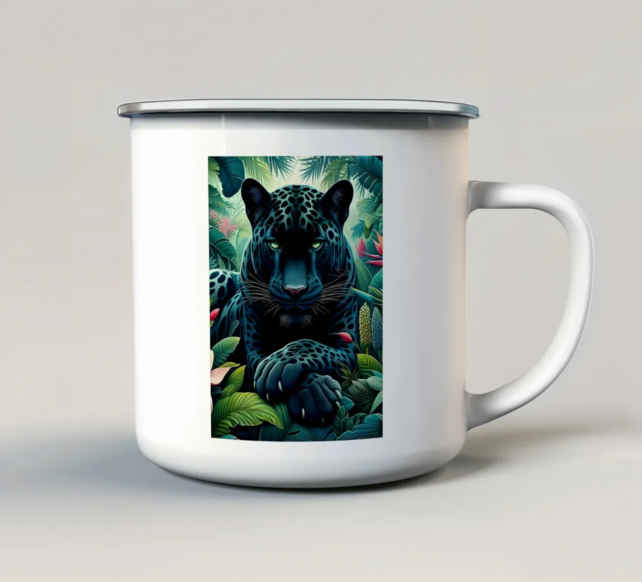 PANTHER tazza in smalto da ARTOMATIC