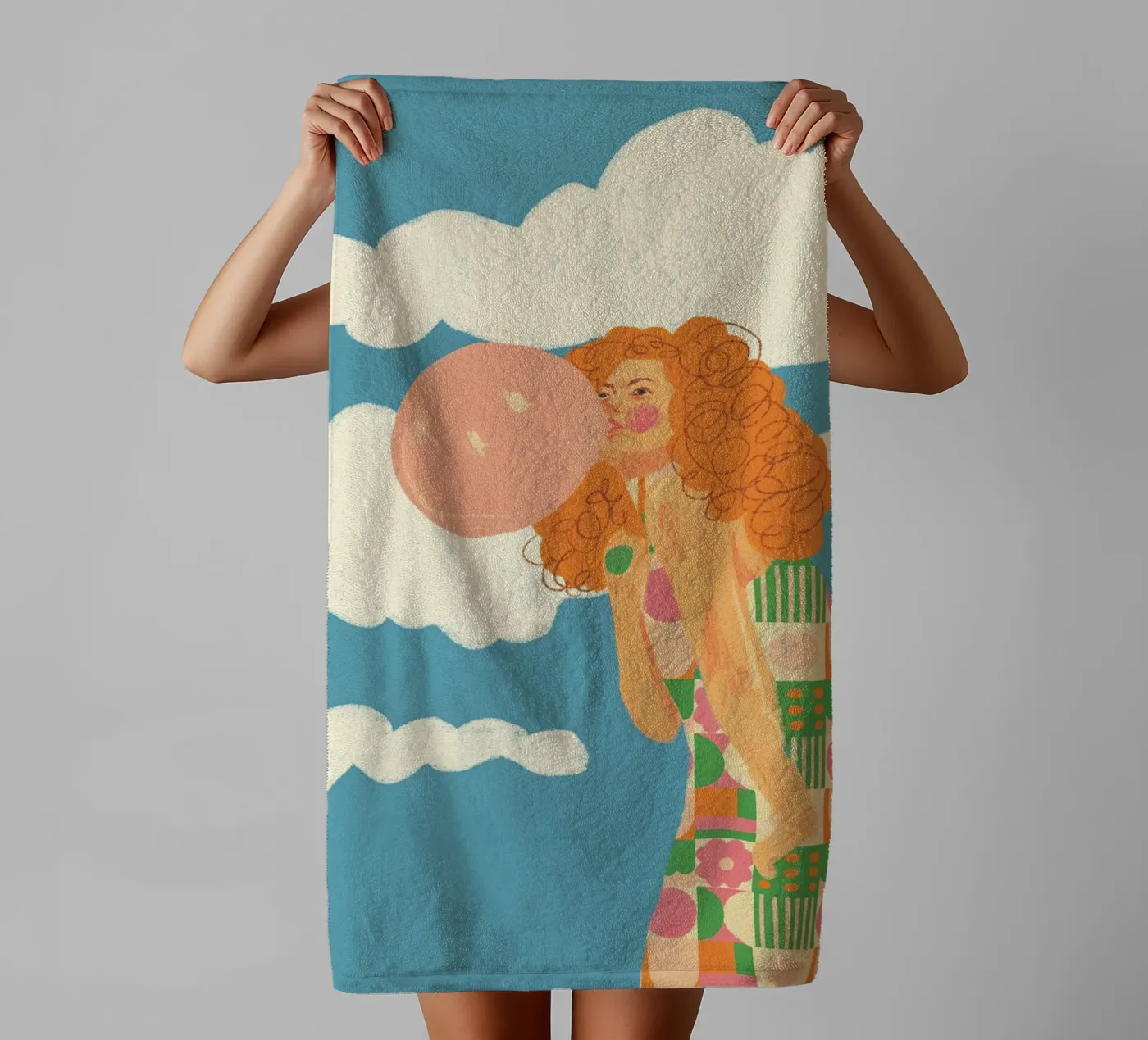 Bubblegum towel by GigiRosado