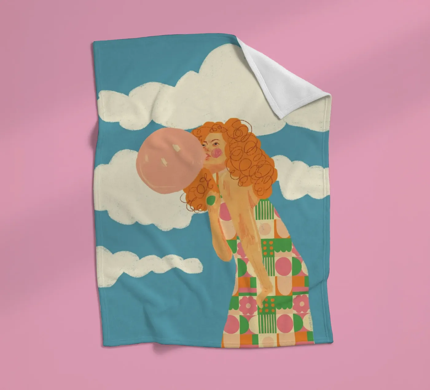 Bubblegum Fleecedecke von GigiRosado