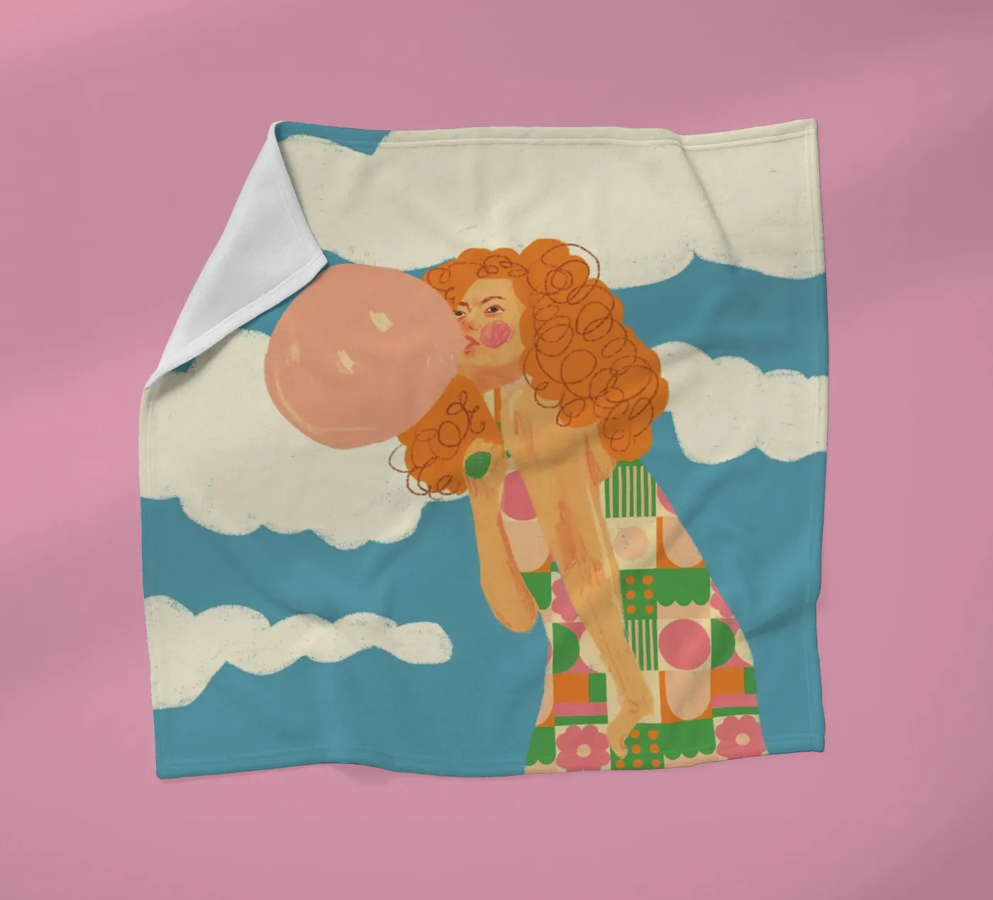 Bubblegum Fleecedecke von GigiRosado