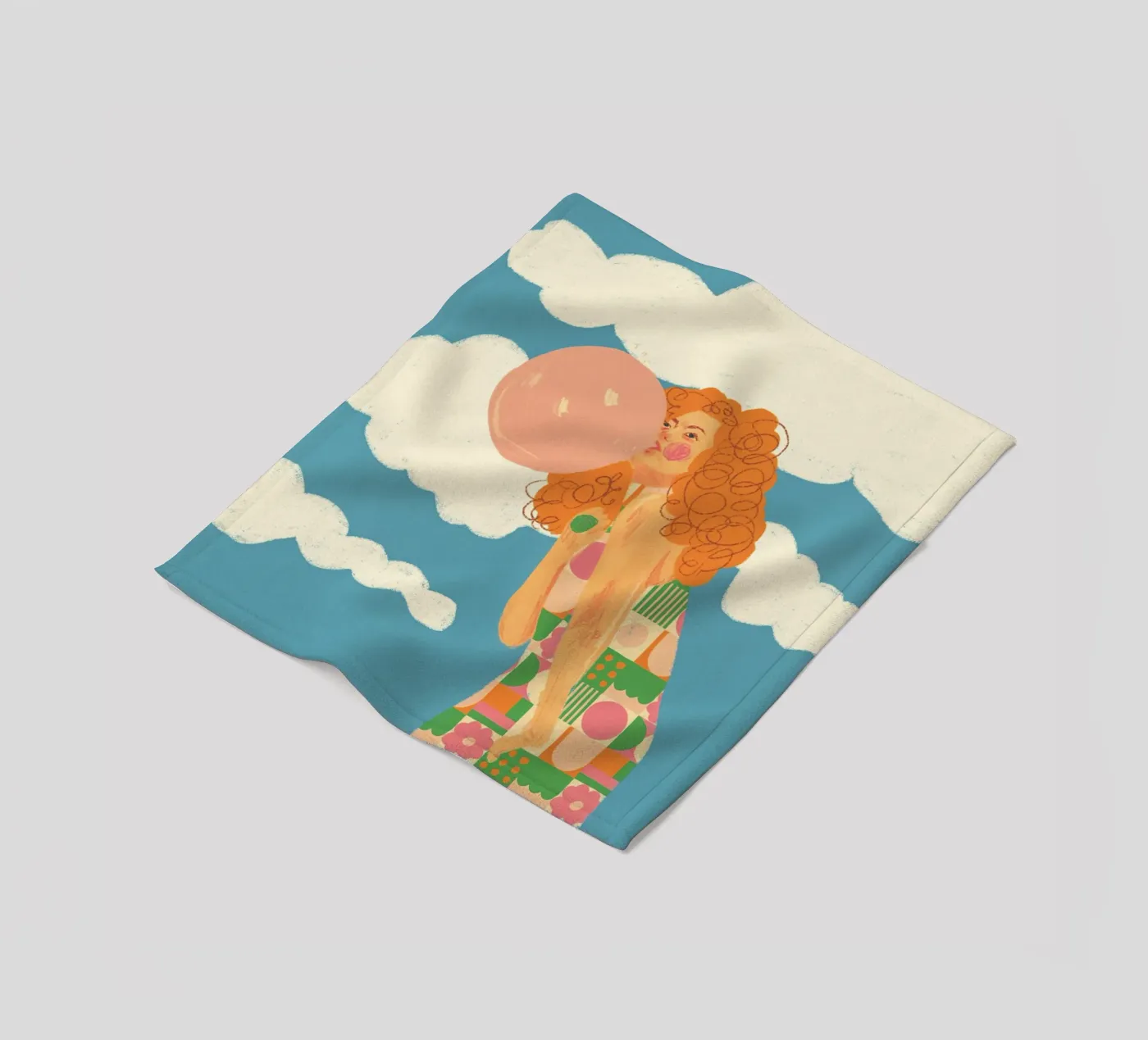 Bubblegum Fleecedecke von GigiRosado