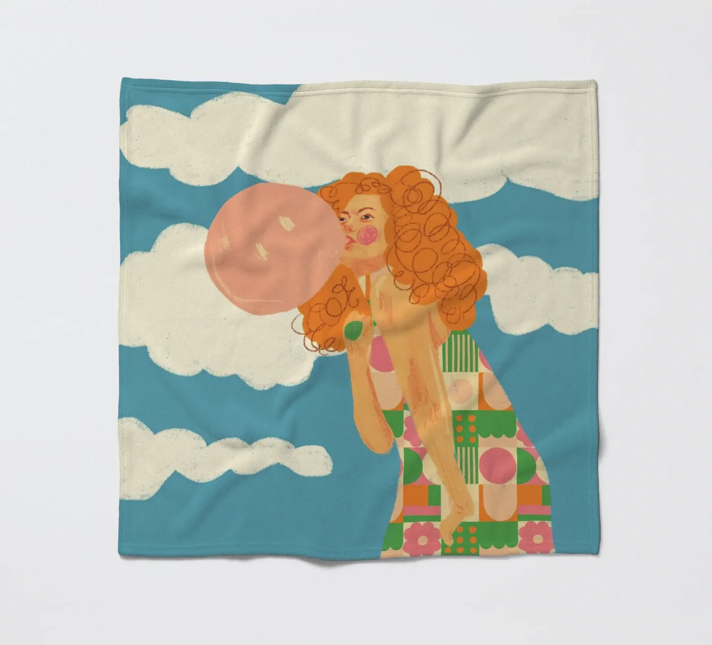Bubblegum Fleecedecke von GigiRosado