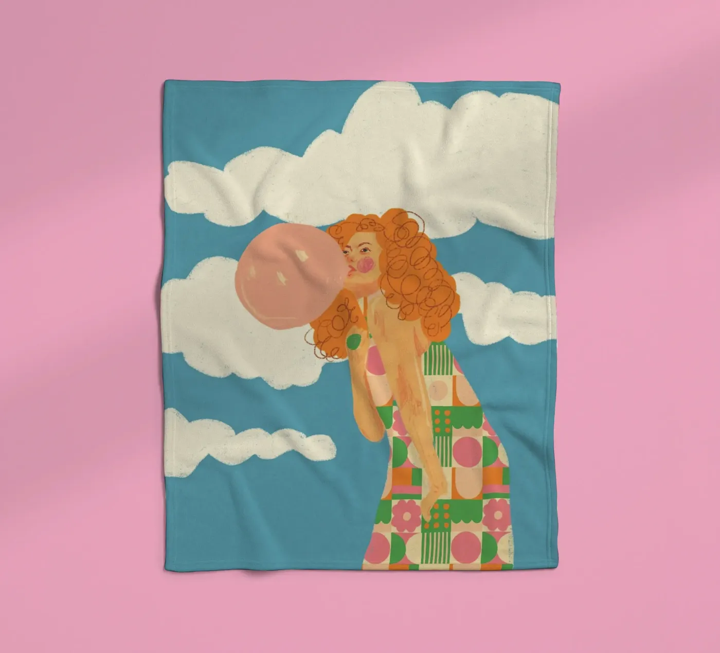 Bubblegum Fleecedecke von GigiRosado