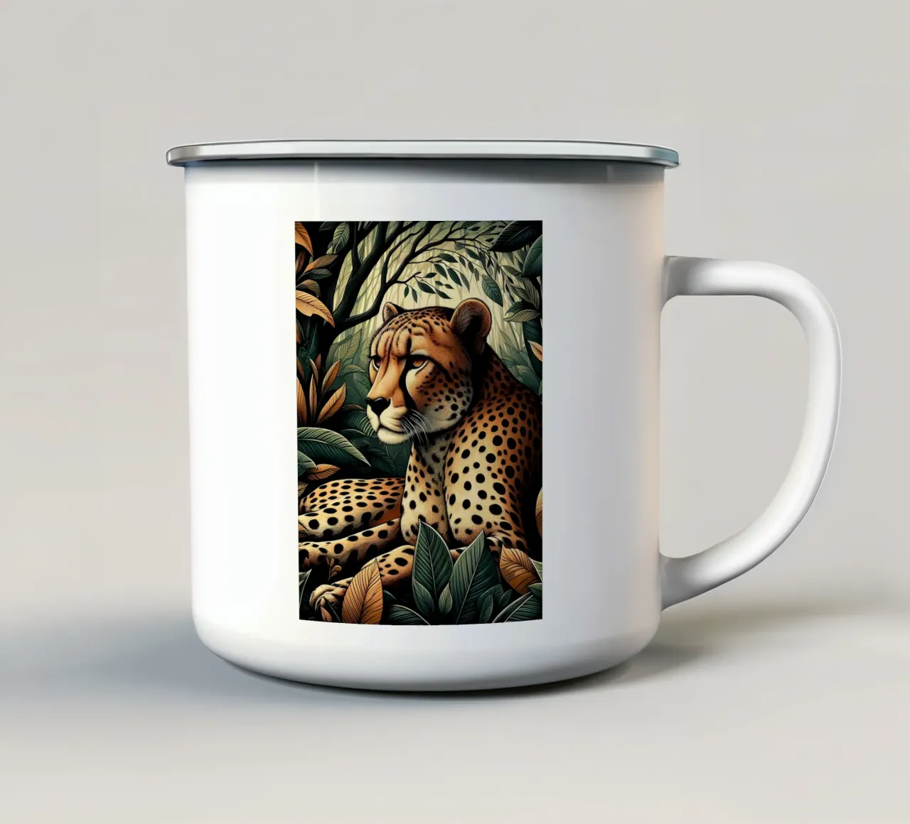 CHEETAH tazza in smalto da ARTOMATIC