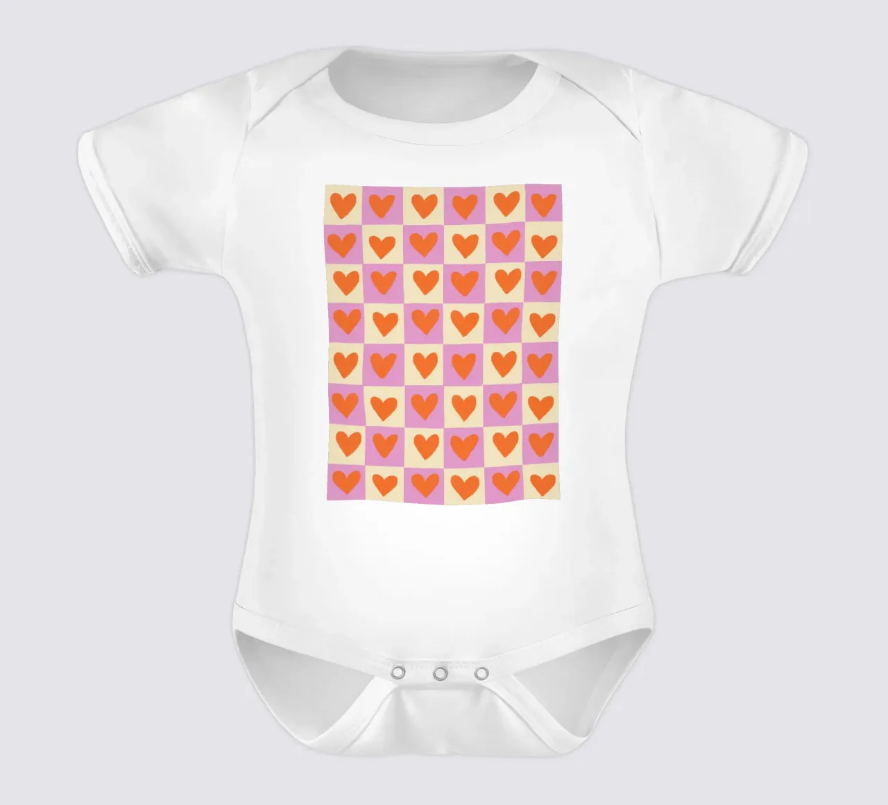 Heart game body neonato maniche corte da GigiRosado