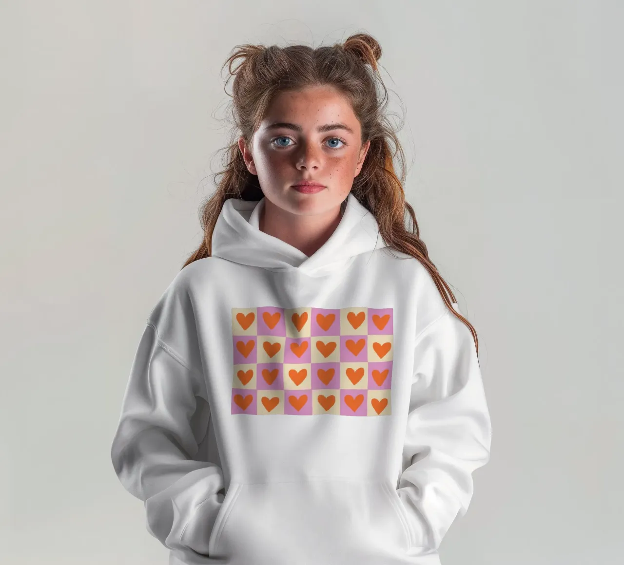 Heart game felpa bambino con cappuccio da GigiRosado