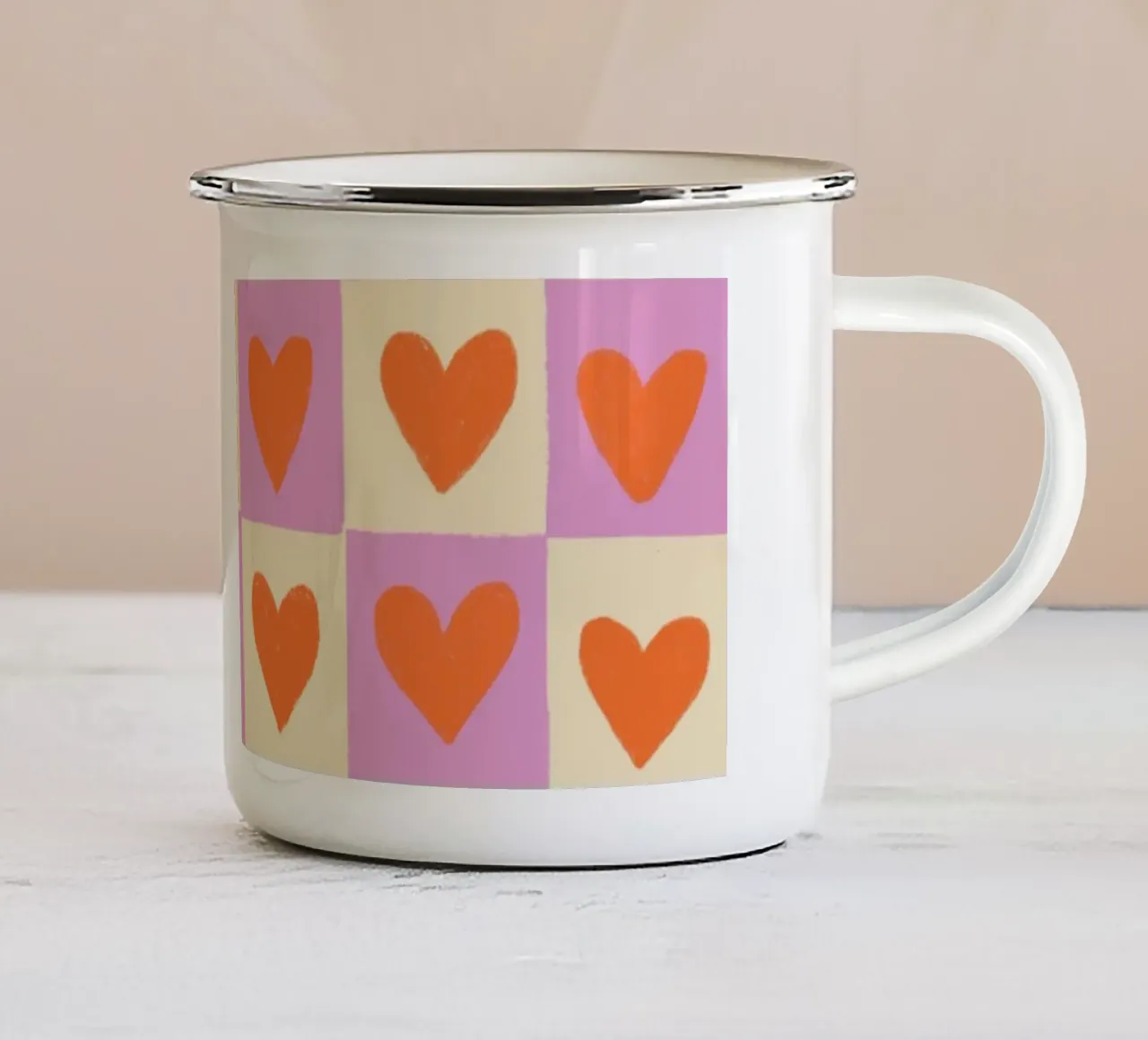 Heart game tazza in smalto da GigiRosado