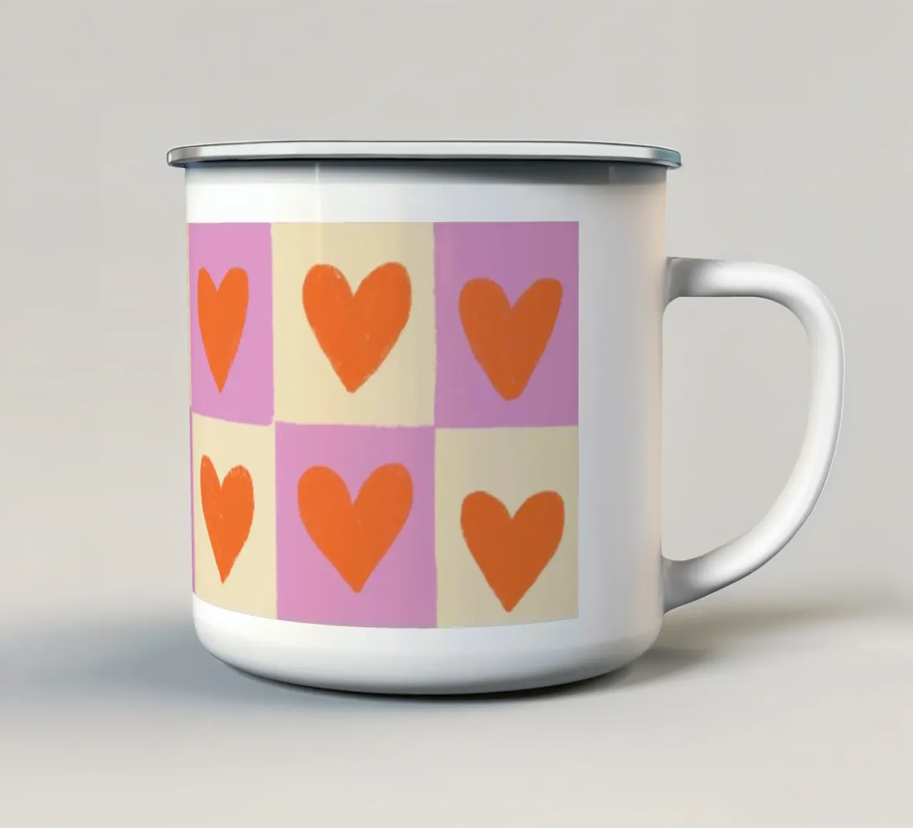 Heart game tazza in smalto da GigiRosado