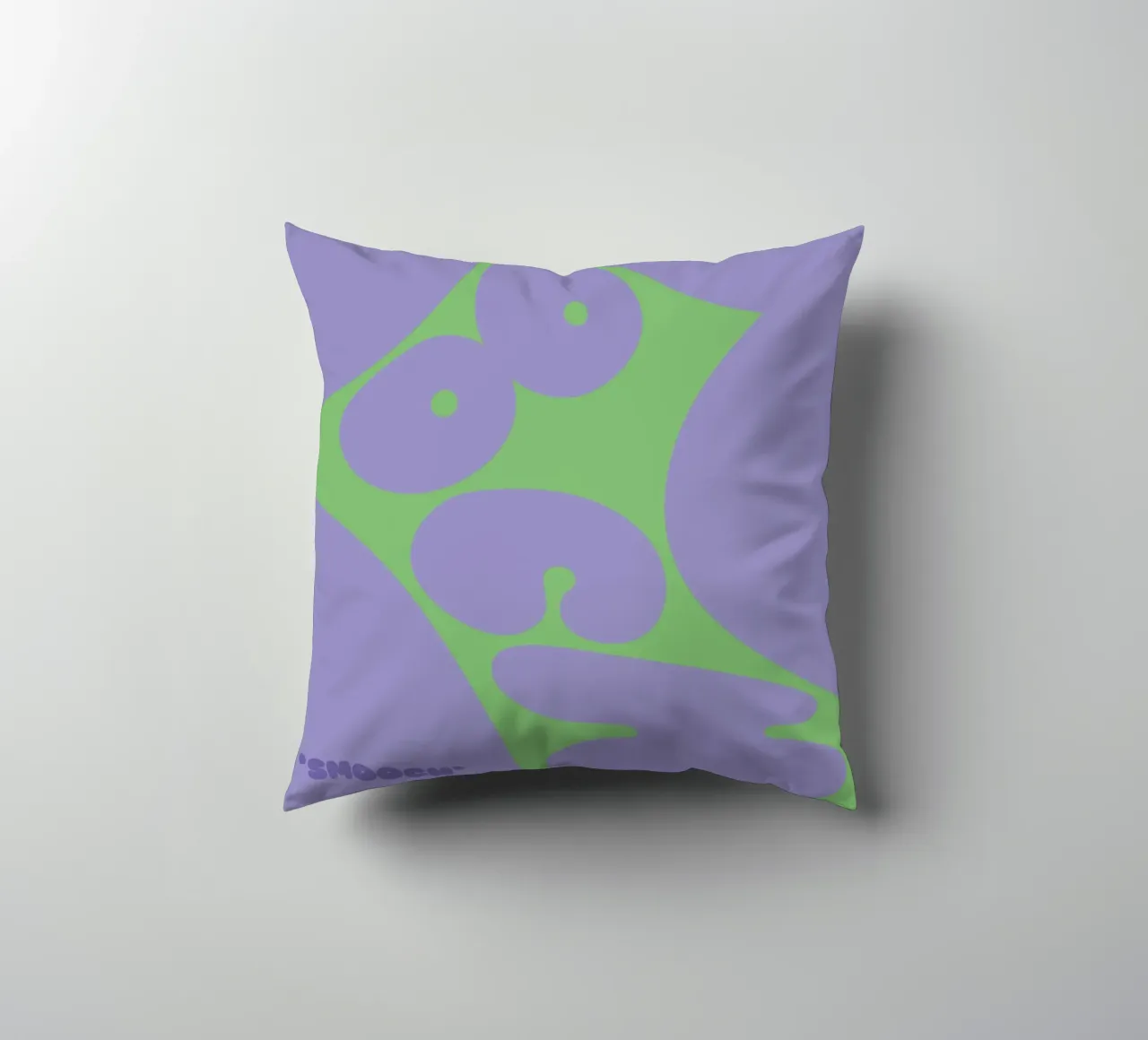 smooch purple cuscino da Laura Saggau