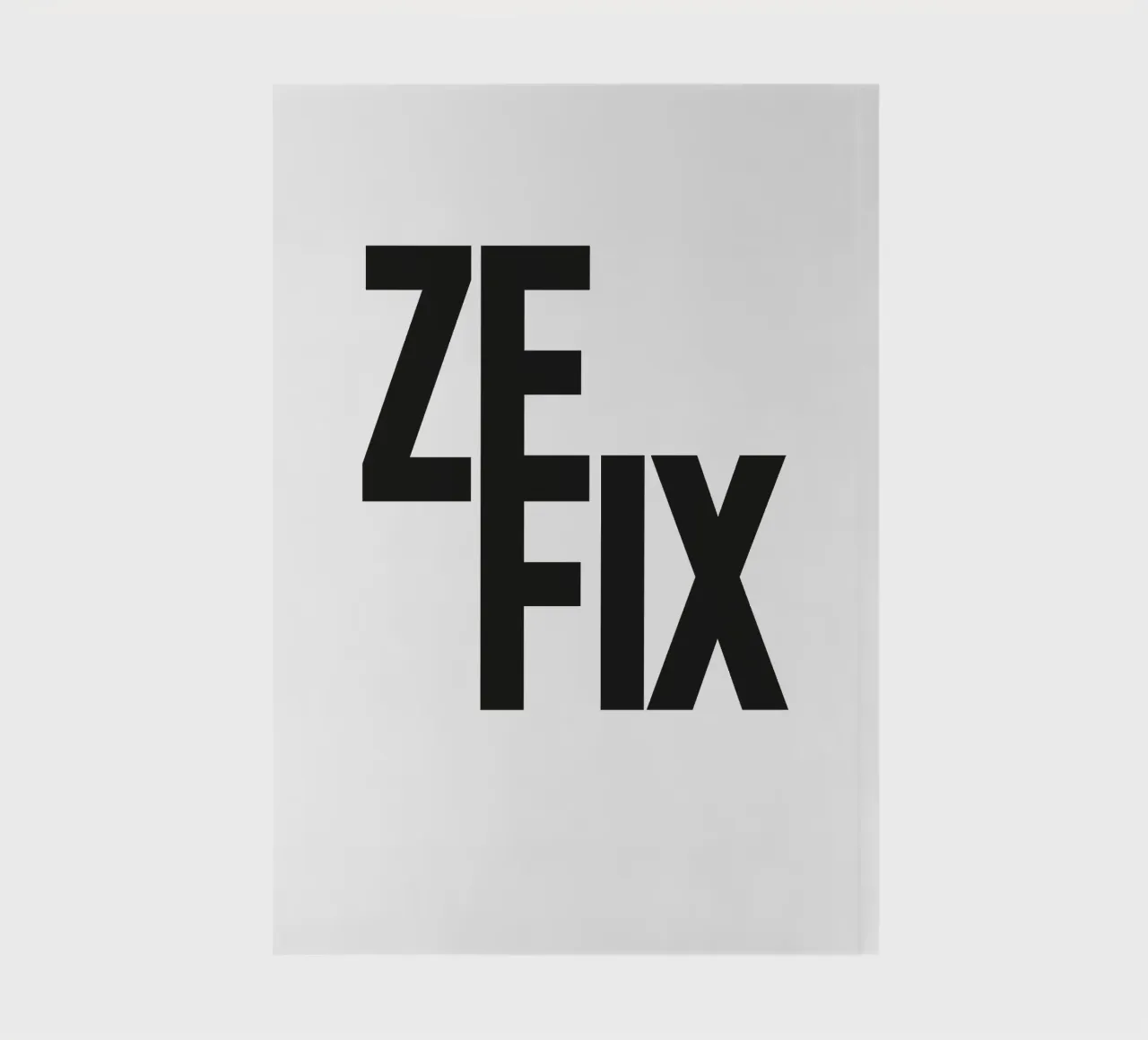 ZEFIX München notebook by Flo Klein