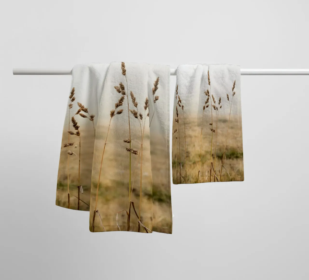 Moody Day in the Fields towel by Henrike Schenk Photography