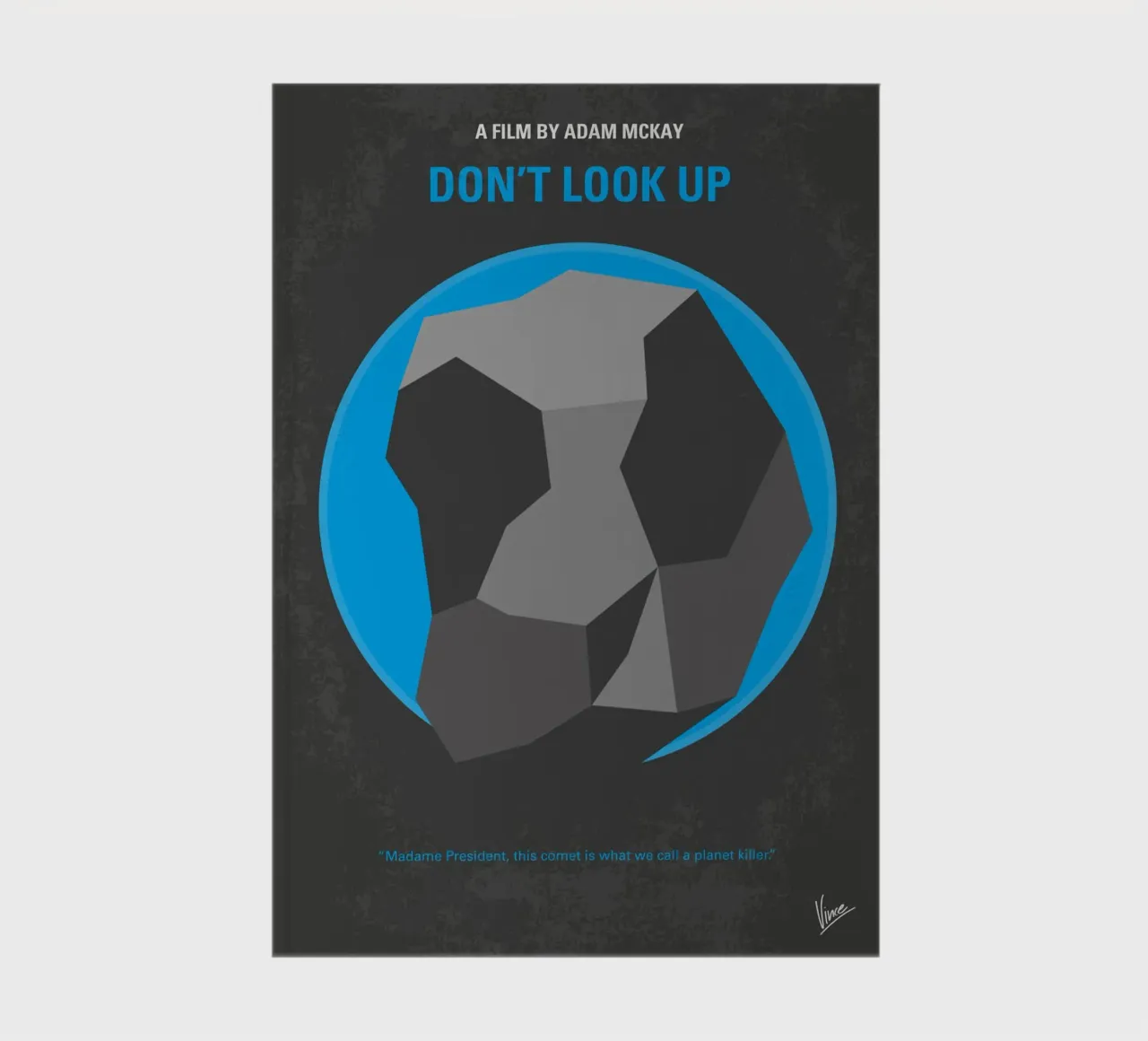 No1301 My dont look up minimal movie poster diario da Chungkong