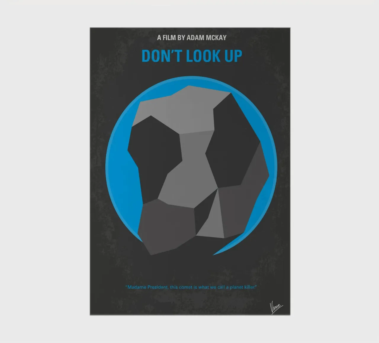 No1301 My dont look up minimal movie poster diario da Chungkong