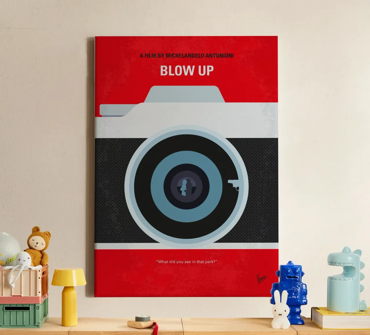 No1307 My Blow up minimal movie poster tela con Cornice a cassetta da Chungkong