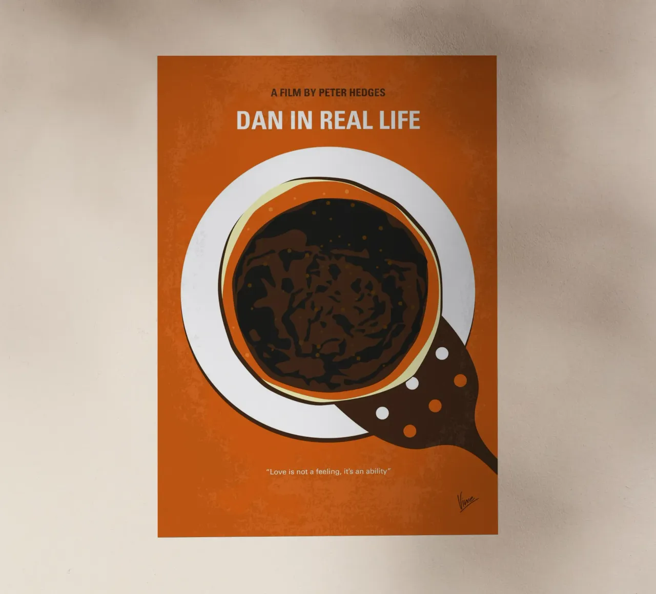 No1309 My Dan in Real Life minimal movie poster pellicola backlit da Chungkong
