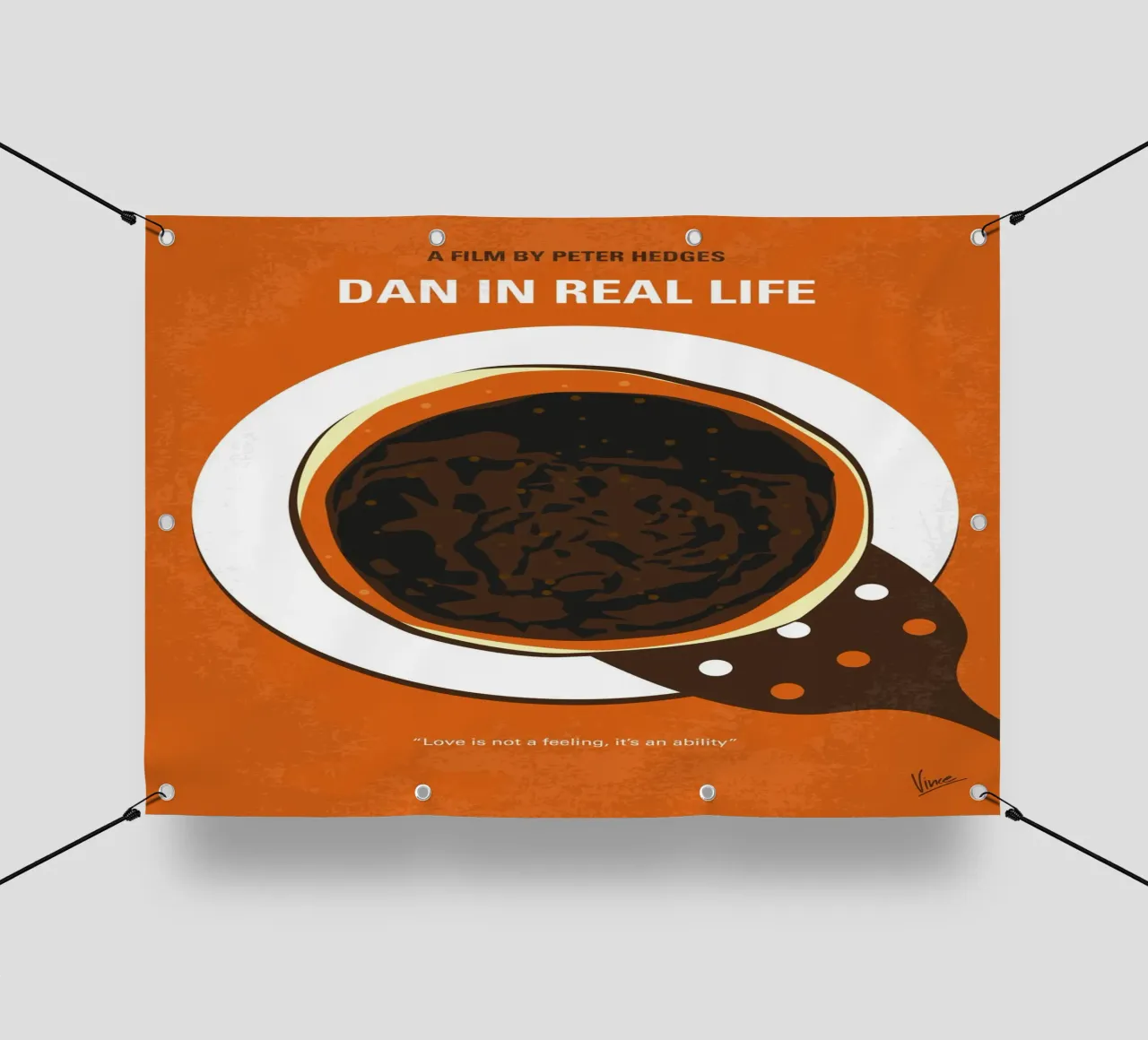 No1309 My Dan in Real Life minimal movie poster telo in pvc da Chungkong