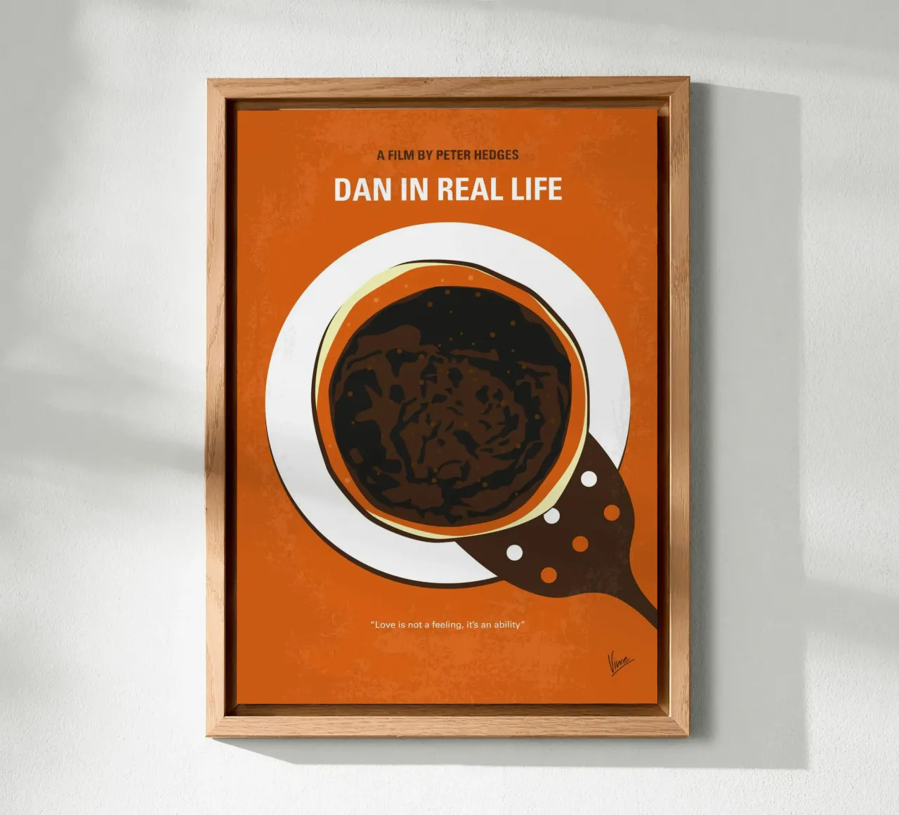 No1309 My Dan in Real Life minimal movie poster alluminio dibond da Chungkong