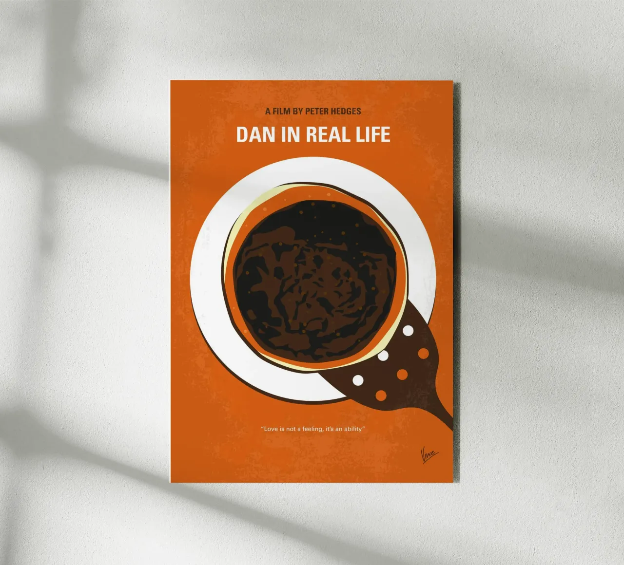 No1309 My Dan in Real Life minimal movie poster alluminio dibond da Chungkong
