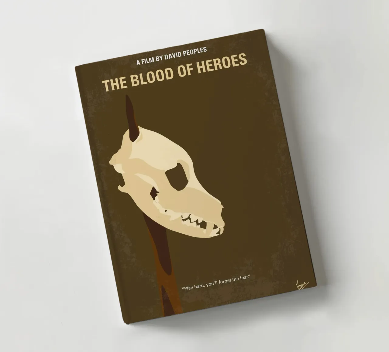 No1310 My The Blood of Heroes minimal movie poster diario da Chungkong