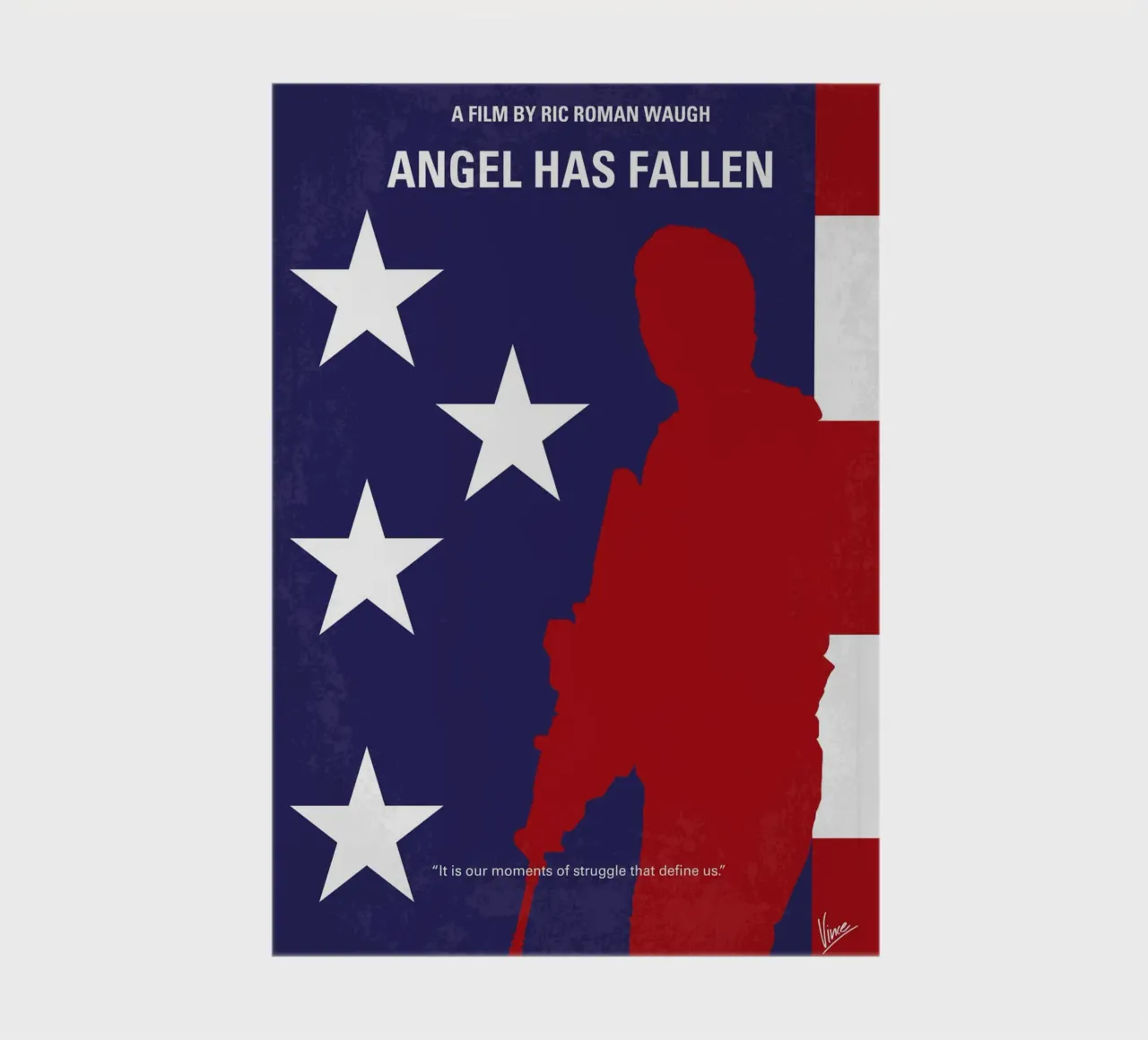 No1313 My Angel has fallen minimal movie poster notebook by Chungkong