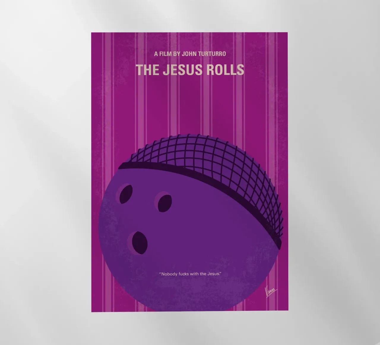 No1315 My The Jesus Rolls minimal movie poster pellicola backlit da Chungkong